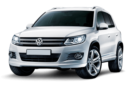 White Volkswagen Tiguan Front Exterior